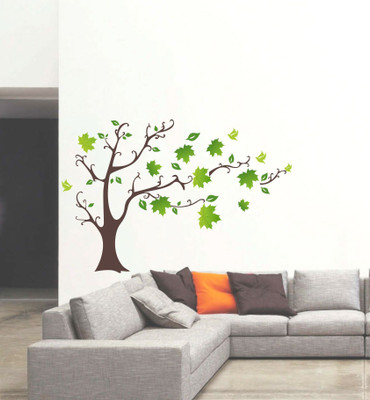 StickerYard 91.44 cm Beautiful Tree Self Adhesive Sticker(Pack of 1)