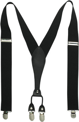 RIYASAT Y- Back Suspenders for Men(Black)