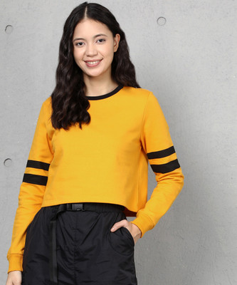 METRONAUT Full Sleeve Solid Women Sweatshirt