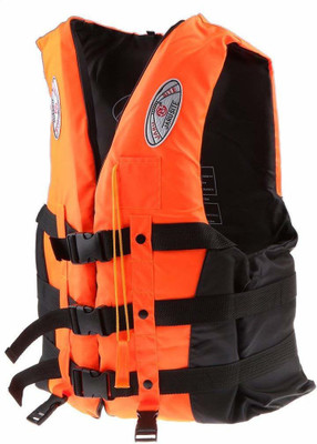 Feeling mall Adult Swimming Floating Boating Vest Life Jacket with Whistle 3-Buckle Swim Floatation Belt