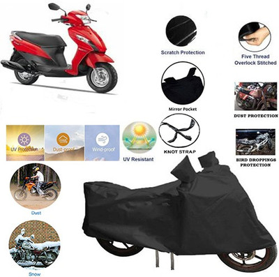 QualityBeast Two Wheeler Cover for Suzuki(Black)