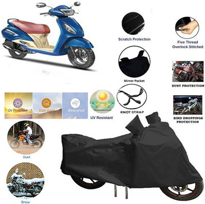 QualityBeast Two Wheeler Cover for Suzuki(Black)