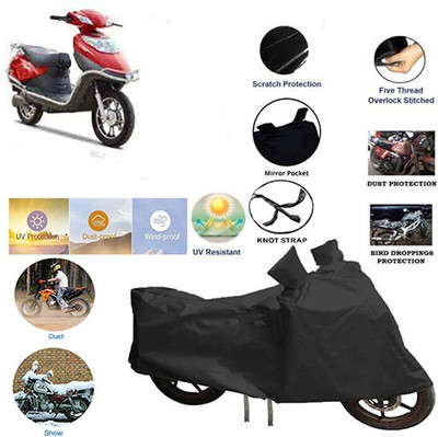 QualityBeast Two Wheeler Cover for Hero(Electric, Black)