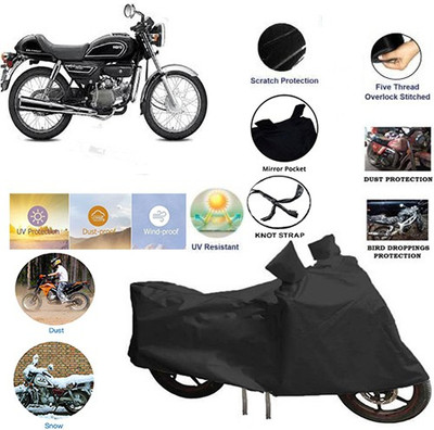 QualityBeast Two Wheeler Cover for Hero(Splendor Pro Classic, Black)