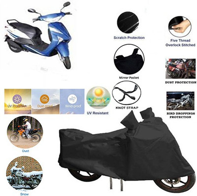 QualityBeast Two Wheeler Cover for Indus(Yo Xplor, Black)