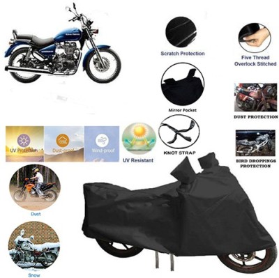 QualityBeast Two Wheeler Cover for Royal Enfield(Thunderbird 500, Black)