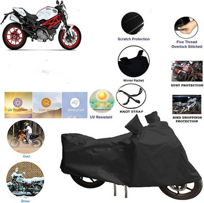 QualityBeast Two Wheeler Cover for Ducati(Monster 796 S2R, Black)