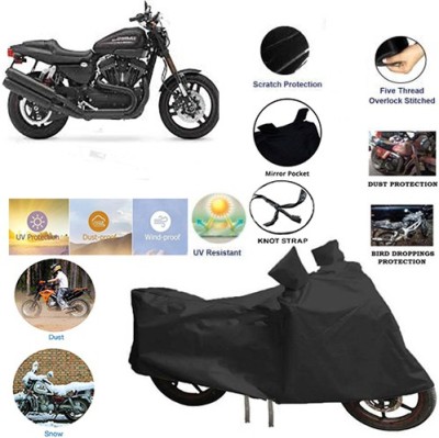 QualityBeast Two Wheeler Cover for Harley Davidson(Black)