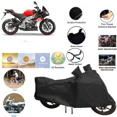 QualityBeast Two Wheeler Cover for Aprilia(Black)