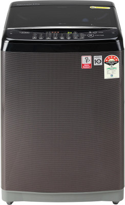 LG 8 kg with Auto Pre Wash, Smart Diagnosis, Smart Closing Door and 10 Water Levels Fully Automatic Top Load Washing Machine Black(T80SJBK1Z)