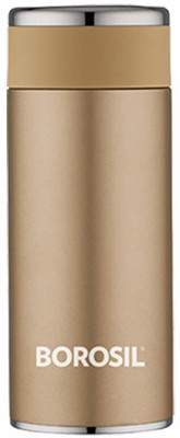 BOROSIL 260 ml Steel Flask(Pack of 1, Gold)