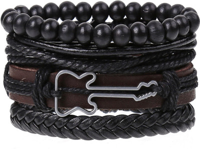 Impression Leather Bracelet(Pack of 4)
