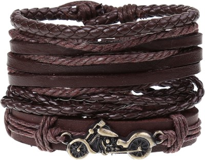 Impression Leather Bracelet(Pack of 4)