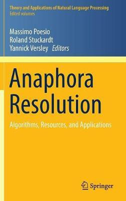 Anaphora Resolution(English, Hardcover, unknown)