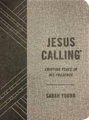 Jesus Calling, Textured Gray Leathersoft, with Full Scriptures(English, Leather / fine binding, Young Sarah)