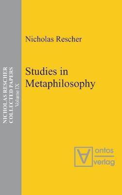Studies in Metaphilosophy(English, Hardcover, Rescher Nicholas)