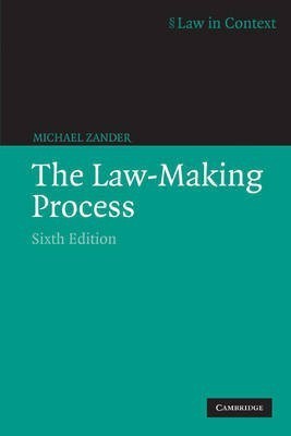 The Law-Making Process(English, Paperback, Zander Michael)