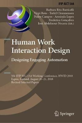 Human Work Interaction Design. Designing Engaging Automation(English, Hardcover, unknown)