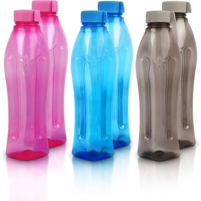 Flipkart SmartBuy Classic Fridge Bottle - 1000ml - PlasticPack of 6 Multicolor Plastic