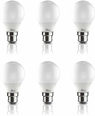 MURPHY 3 W Basic Globe B22 LED Bulb(White, Pack of 6)