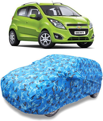 shiva group Car Cover For Chevrolet Beat (With Mirror Pockets)(Multicolor)