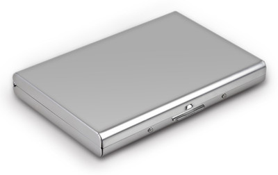 MSNL Plain Steel Debit/Credit ATM 6 Card Holder(Set of 1, Silver)