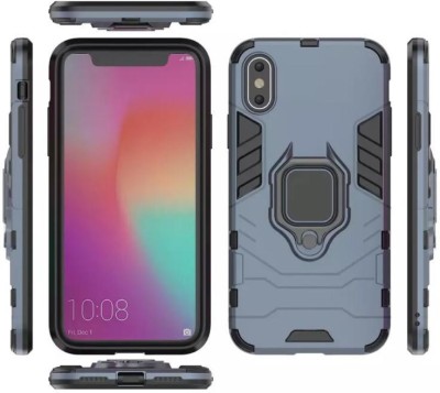 ZIVITE Back Cover for Apple iPhone XS(Grey, Rugged Armor, Pack of: 1)