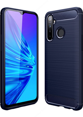 Golden Sand Back Cover for Realme 5, Realme 5s, Realme 5i(Blue, Shock Proof)