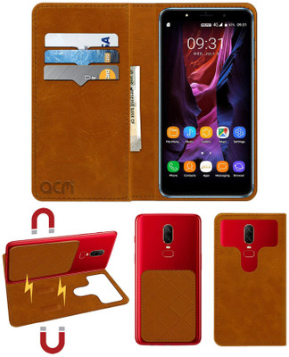 ACM Flip Cover for Kekai Blaze Gio(Gold, Cases with Holder, Pack of: 1)