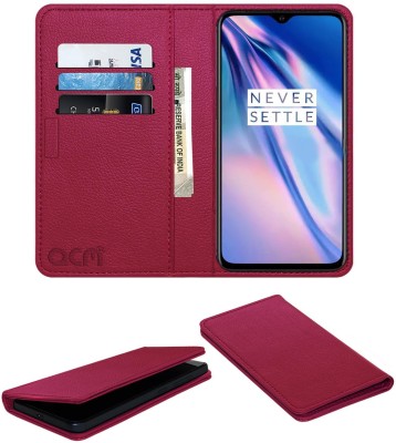 ACM Flip Cover for Oneplus 7t(Pink, Cases with Holder, Pack of: 1)