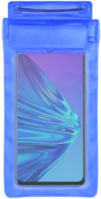 ACM Pouch for Realme 5(Blue, Waterproof, Silicon)