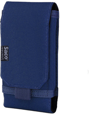 Saco Wallet Case Cover for Belt Waist Packs Pouch Holster for Mobile Phone (Size L) Sports Fitness Outdoors Running Jogging(Blue, Holster)