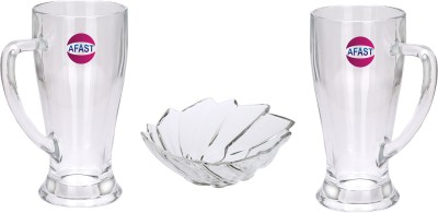 Somil Pack of 3 Glass Dinner Set(Clear, Microwave Safe)