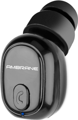 Ambrane H9 Bluetooth Headset  (Black, True Wireless)