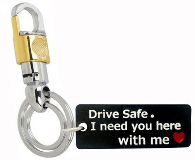 MGP FASHION High Quality Black Drive Safe Key Chain