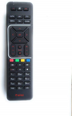 Airtel Airtel Universal Remote Digital TV Universal Remote For Both Hd & Sd recording with Battery (Black) Airtel Remote Controller(Black)