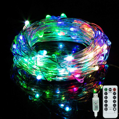 Home Delight 50 LEDs 5 m Multicolor Color Changing, Flickering, Steady String Rice Lights(Pack of 1)