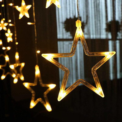 ikshana 138 LEDs 5.08 m Yellow Steady Star Rice Lights(Pack of 1)