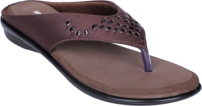 HealthFit Women Flats(Brown , 8)