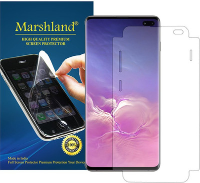 Marshland Screen Guard for Samsung Galaxy S10 Plus, 3D Full Cover TPU, Front Screen Protector(Pack of 1)
