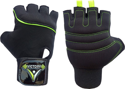 VICTORY NEO SKIN FIT Gym & Fitness Gloves Gym & Fitness Gloves(Green)