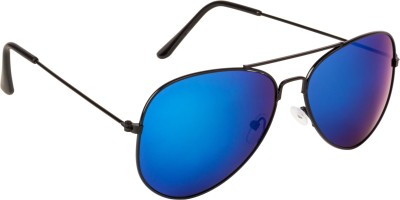 NuVew Aviator Sunglasses(For Men & Women, Blue, Violet)