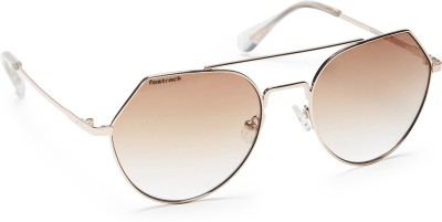 Fastrack Retro Square Sunglasses(For Women, Brown)