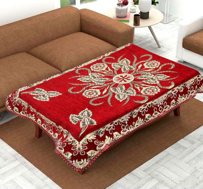 Countingbeds Abstract 4 Seater Table Cover(Multicolor, Velvet)