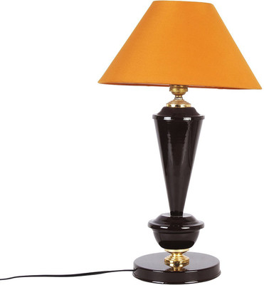 CANDELA Conical Shape Designer Table Lamp Table Lamp(38 cm, Yellow)