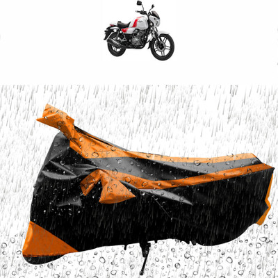 Flipkart SmartBuy Waterproof Two Wheeler Cover for Bajaj(Pulsar 150, Black, Orange)