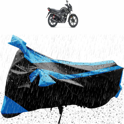 Flipkart SmartBuy Waterproof Two Wheeler Cover for Honda(Livo, Black, Blue)