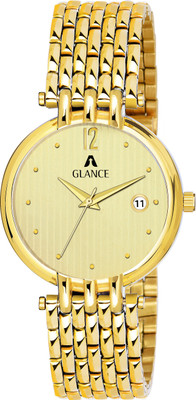 Aglance 1456ym01 golden dial AGLANCE 1456YM01 Analog Watch  - For Men