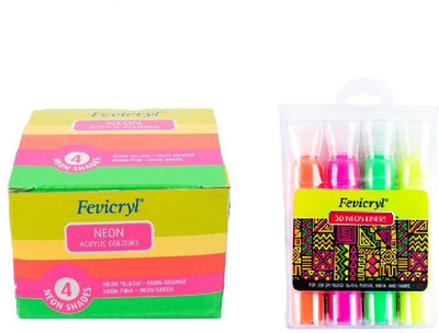 Fevicryl Neon 3D Outliner With Neon Acrylic Paint