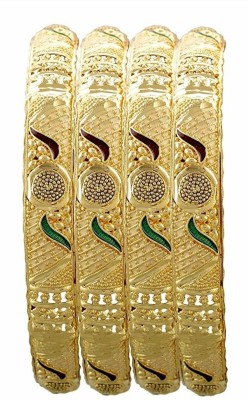 MAYUR IMPEX Alloy Gold-plated Bangle Set(Pack of 4)